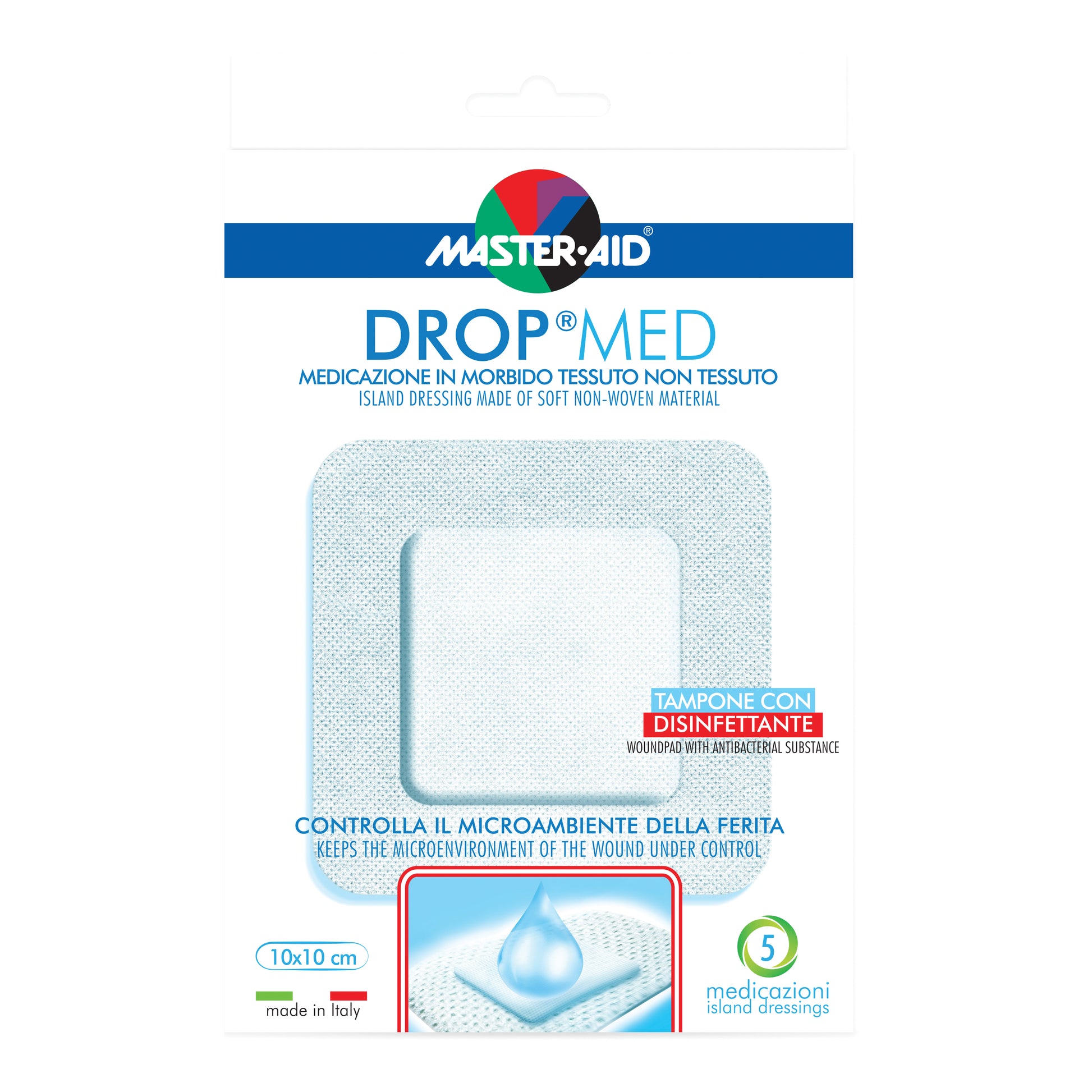 DROP MED 10X10CM 5PZ