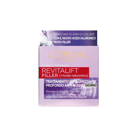 L'OrÉal Paris Revitalift Filler Crema Viso Giorno Antirughe Rivolumizzante 50ml