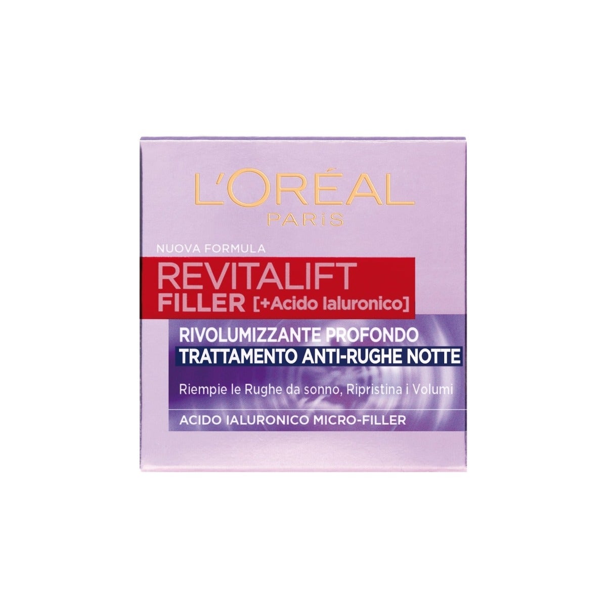 L'OrÉal Paris Revitalift Filler Crema Viso Notte Antirughe Rivolumizzante 50ml
