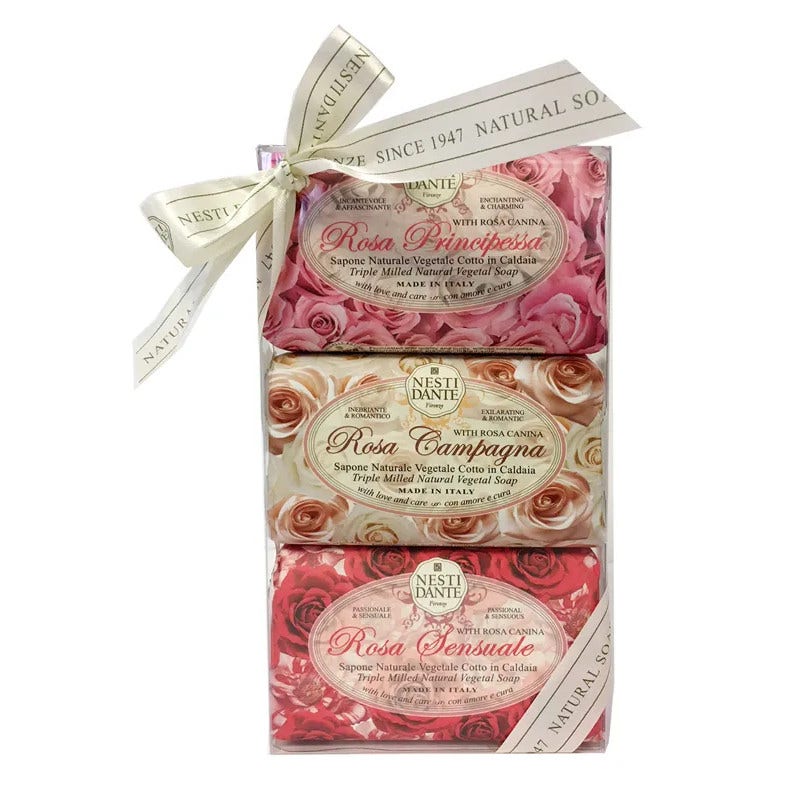 Nesti Dante Sapone Naturale Alla Rosa 3x150g