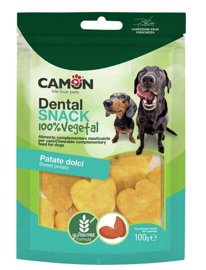 Cemon Bauveg Snack Cuoricini Con Patata Dolce Per Cani 100g 4,5cm