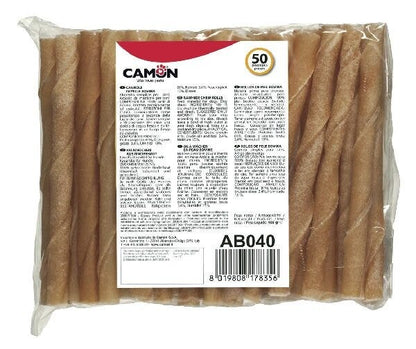 Camon Rolls In Pelle Bovina Per Cani 12.5cmx8/9mm Busta 400g