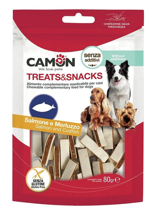 Camon Sandwich con Salmone e Merluzzo Per Cani 80g