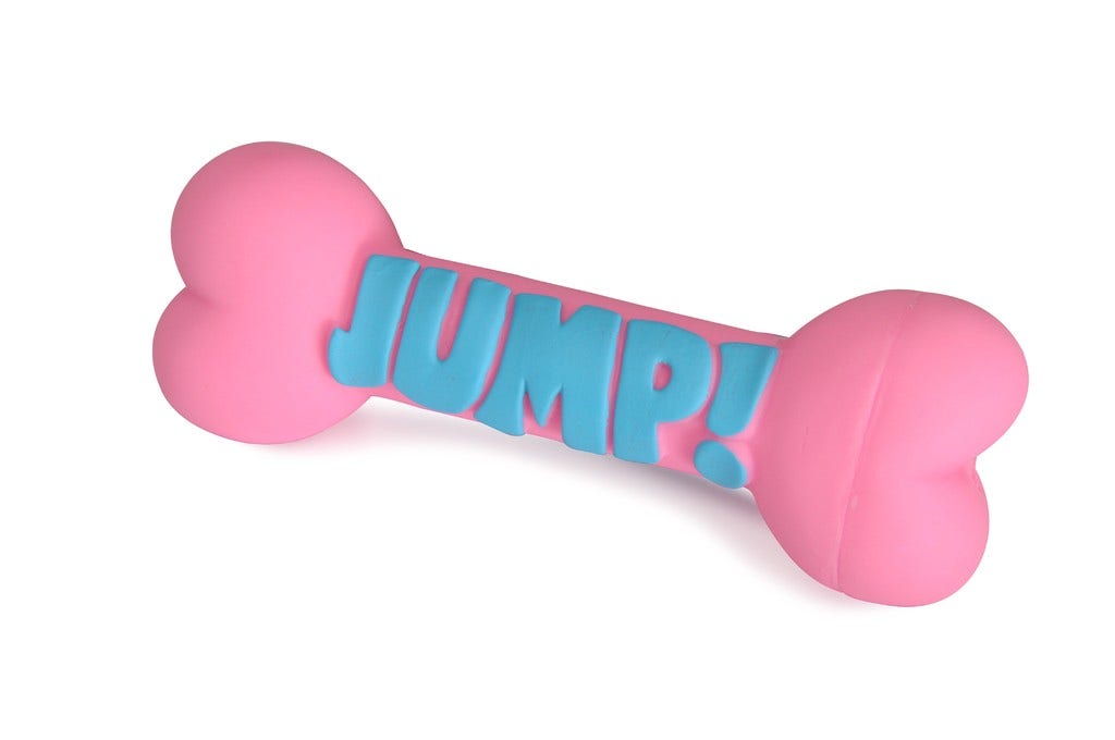 Camon Gioco Vinile Osso Jump&Catch Puppy Per Cani 15cm