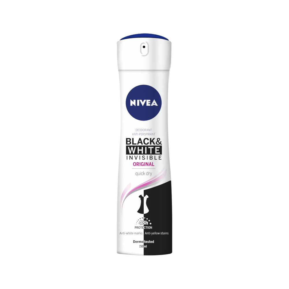 Nivea Deodorante Black & White Invisible Original Spray 150ml