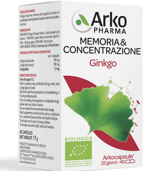 Ginkgo 45 Capsule Bio