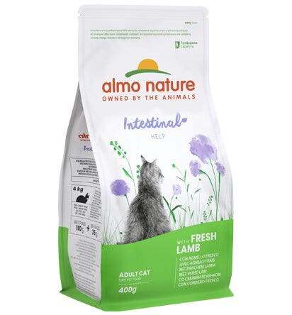 Almo Nature Holistic Functional Digestive Help Agnello Cibo Secco Per Gatti Adulti Sacco 400g