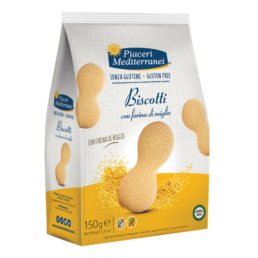 PIACERI MEDITERRANEI Biscotti con Farina di Miglio 150g