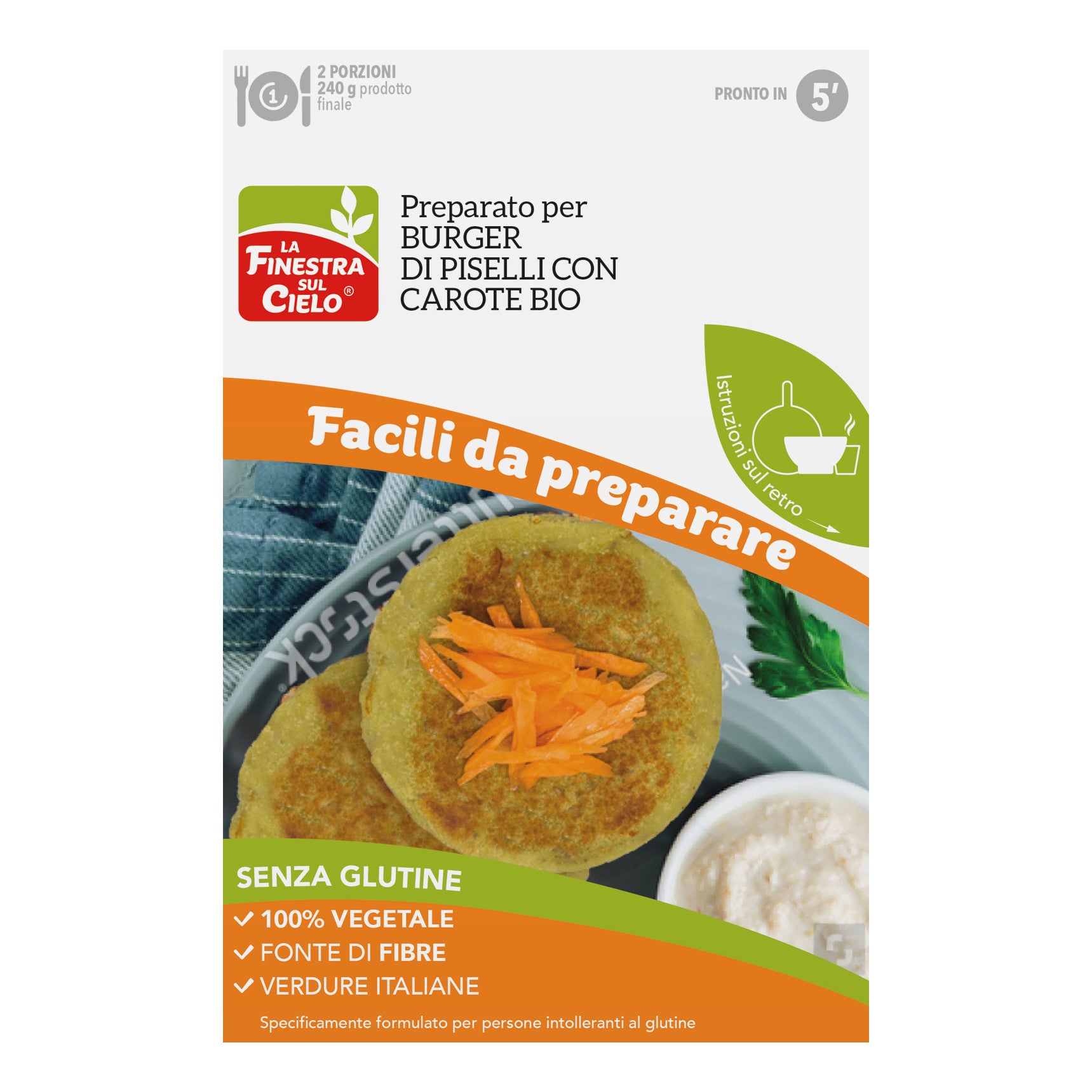 FIOR DI LOTO Prep.Burger Piselli/Carote