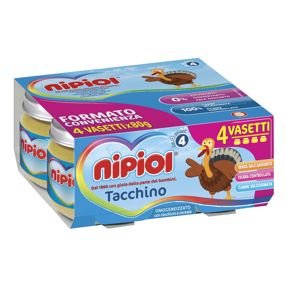 NIPIOL OMOG TACCHINO 4X80G
