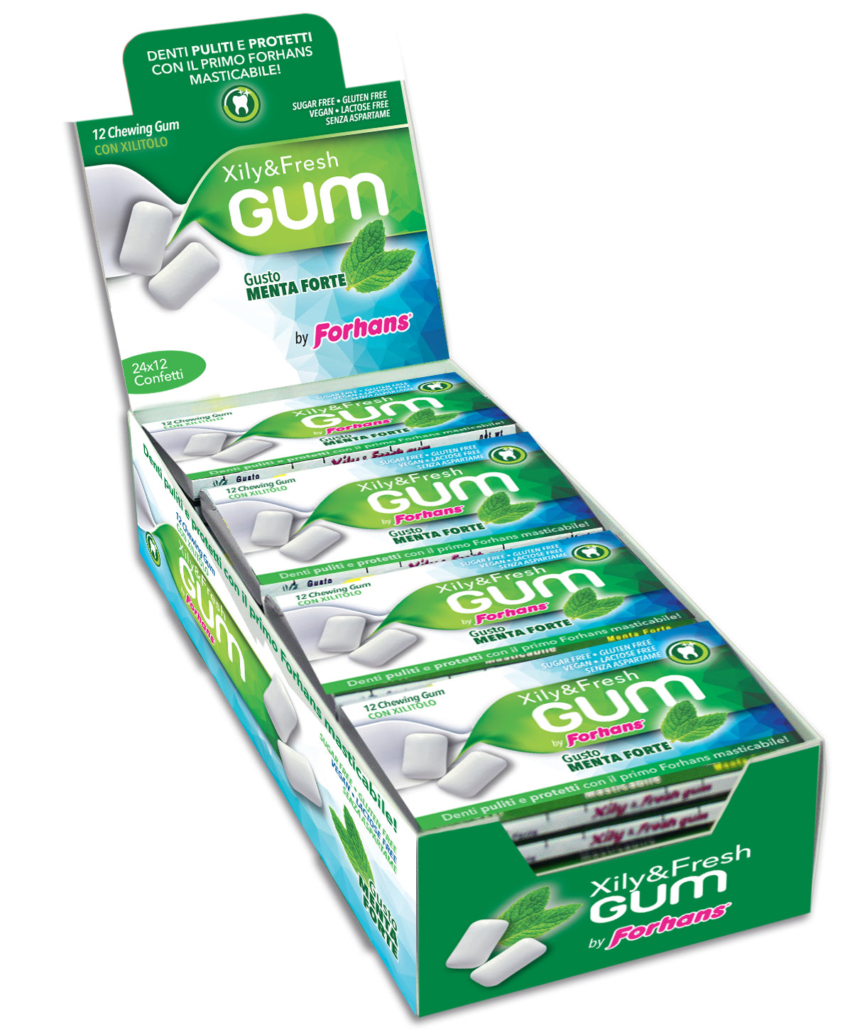 FORHANS XYLI & FRESH GUM 1PACCHETTO DA 12 CONFETTI