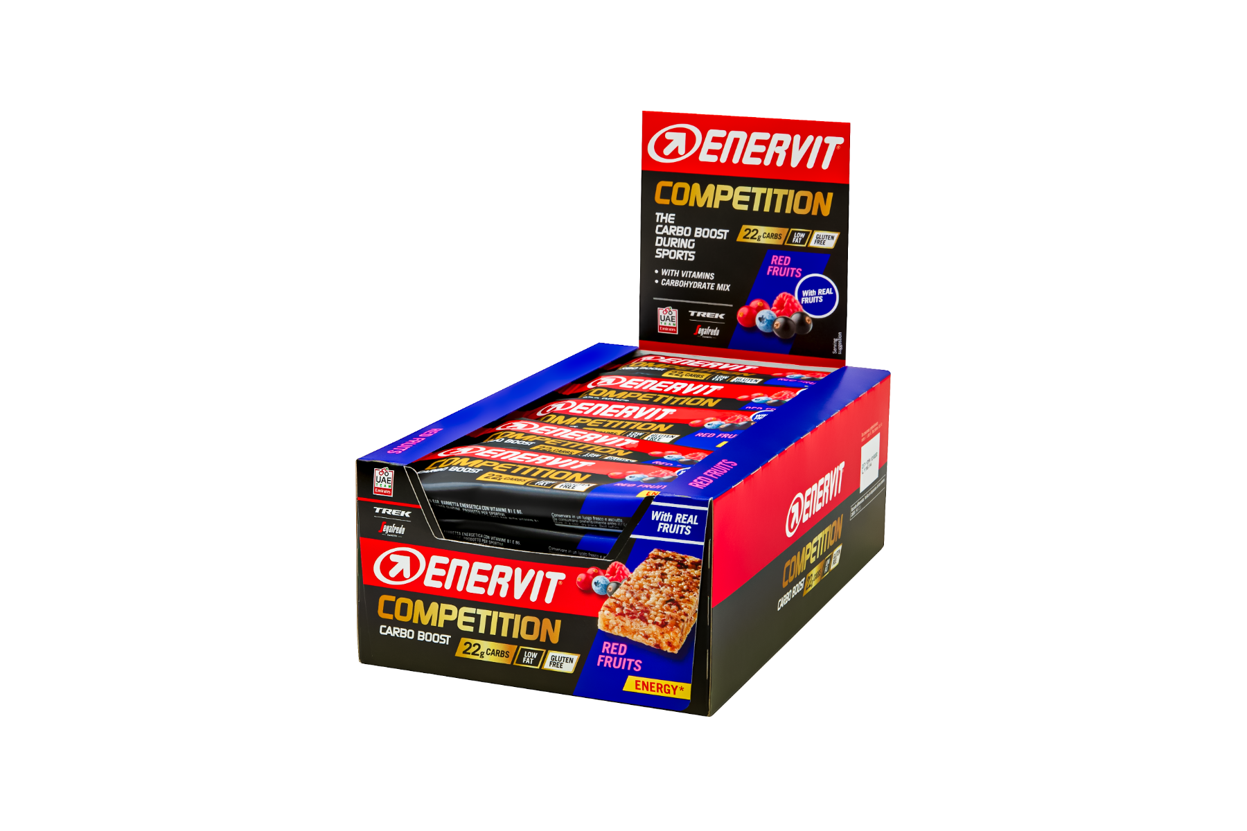Enervit Competition 25 Barrette Gusto Frutti Rossi Da 30g