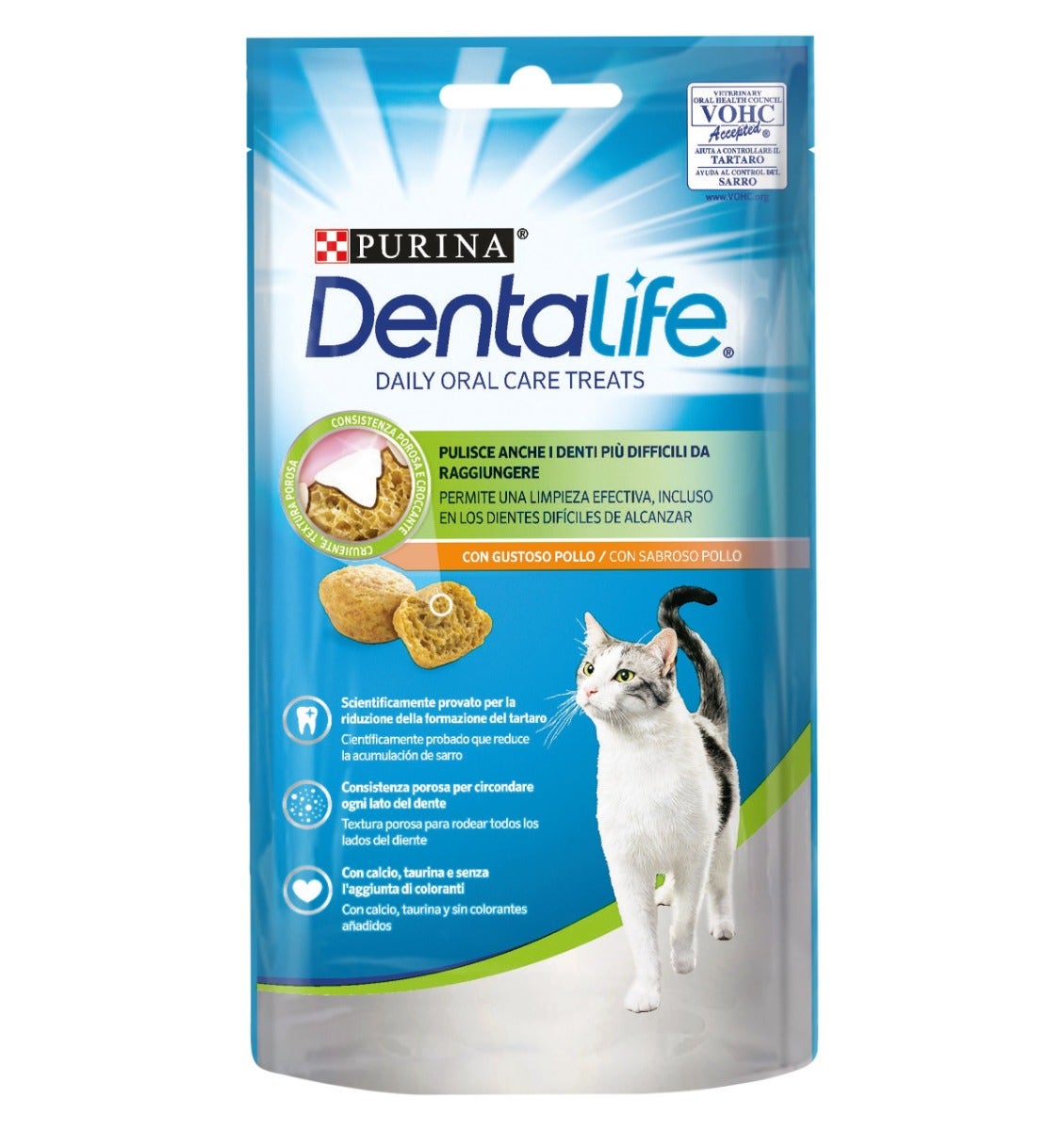 Purina Dentalife Daily Oral Care Treats Snack Per Gatti Pollo Bustina 40g