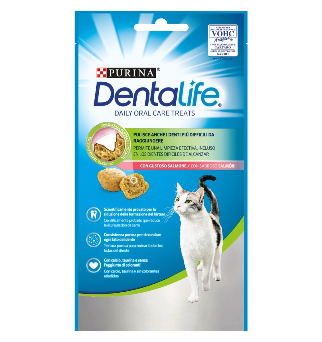 Purina Dentalife Daily Oral Care Treats Snack Per Gatti Pollo Salmone 40g