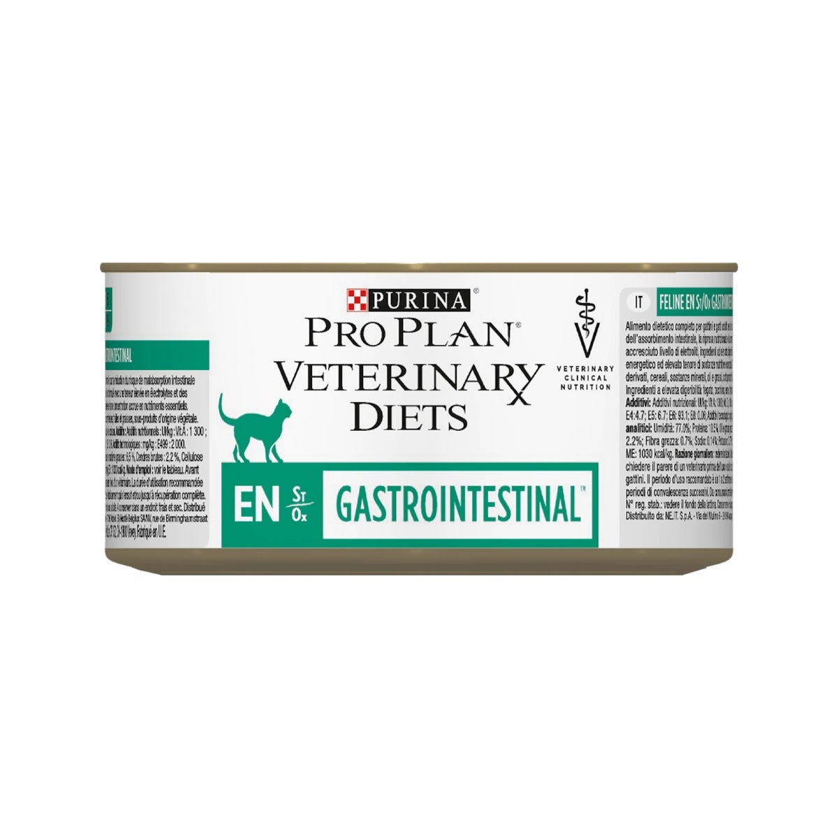 Purina Pro Plan Veterinary Diets Umido Gatto EN Gastrointestinal St/Ox Lattina 195g