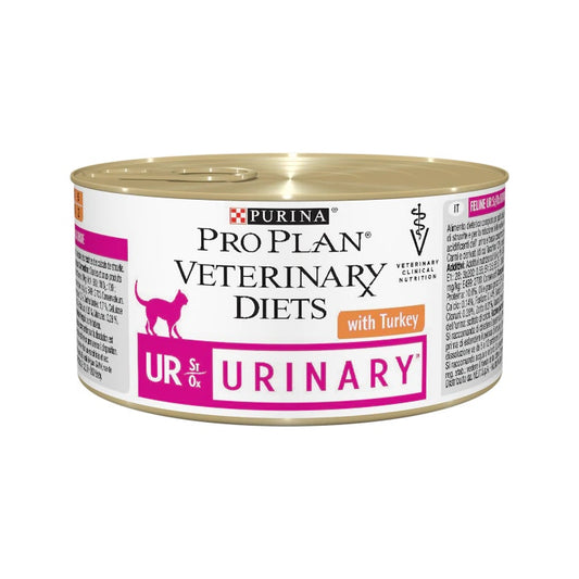 Purina Pro Plan Veterinary Diets Umido Gatto UR Urinary St/Ox Con Tacchino Lattina 195g