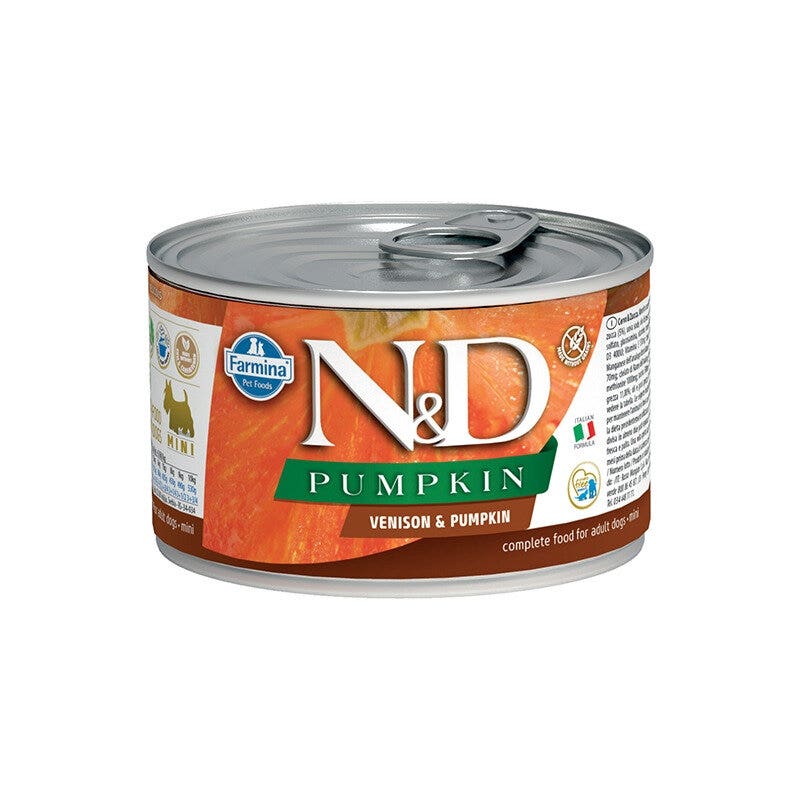 Farmina Natural & Delicious Pumpkin Mini Con Cervo E Zucca Per Cani Adulti 140g