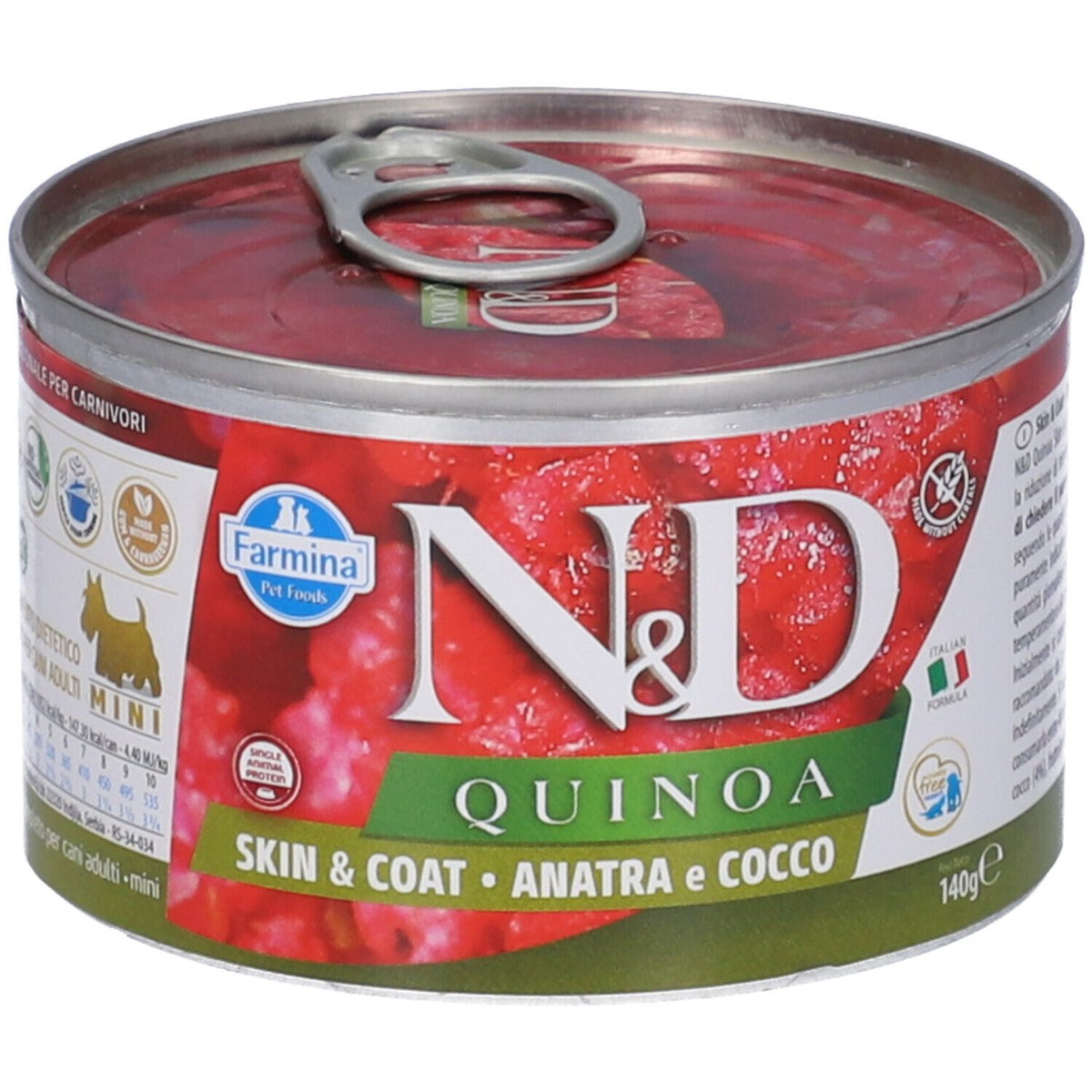 Farmina N&d Wet Dog Quinoa/anatra 140 g