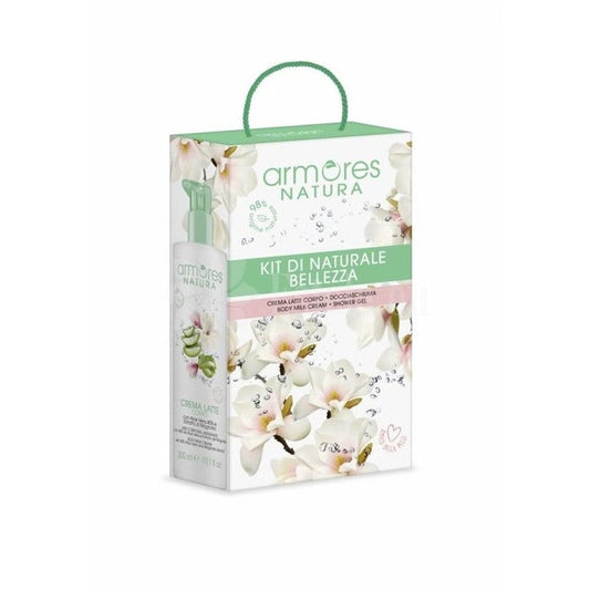 Armores Natura Kit di Naturale Bellezza CremaLatte Corpo 300ml + Doccia Schiuma 300ml