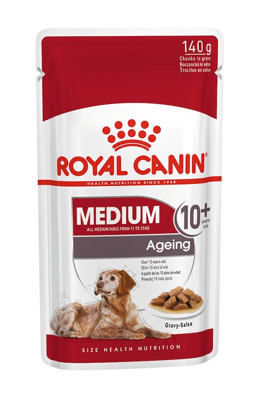 Royal Canin Medium Ageing 10+ Bocconcini In Salsa Per Cani 140g