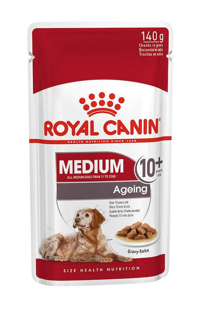 Royal Canin Medium Ageing 10+ Bocconcini In Salsa Per Cani 140g