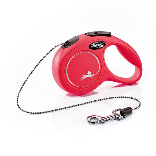 Flexi New Classic In Corda Guinzaglio Per Cani Colore Rosso Taglia XS 3m