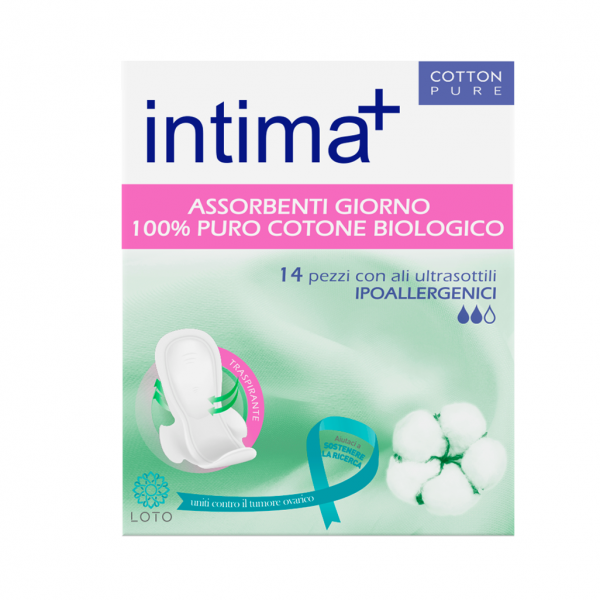 Intima+ Assorbenti In Cotone Giorno Con Ali 14 Pezzi