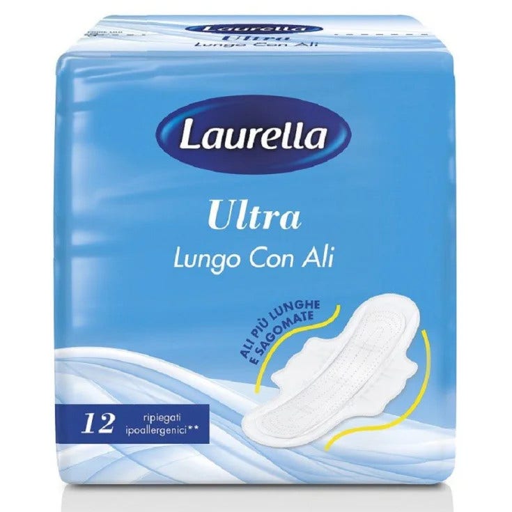 Laurella Assorbente Ultra Lungo Con Ali 12 Pezzi