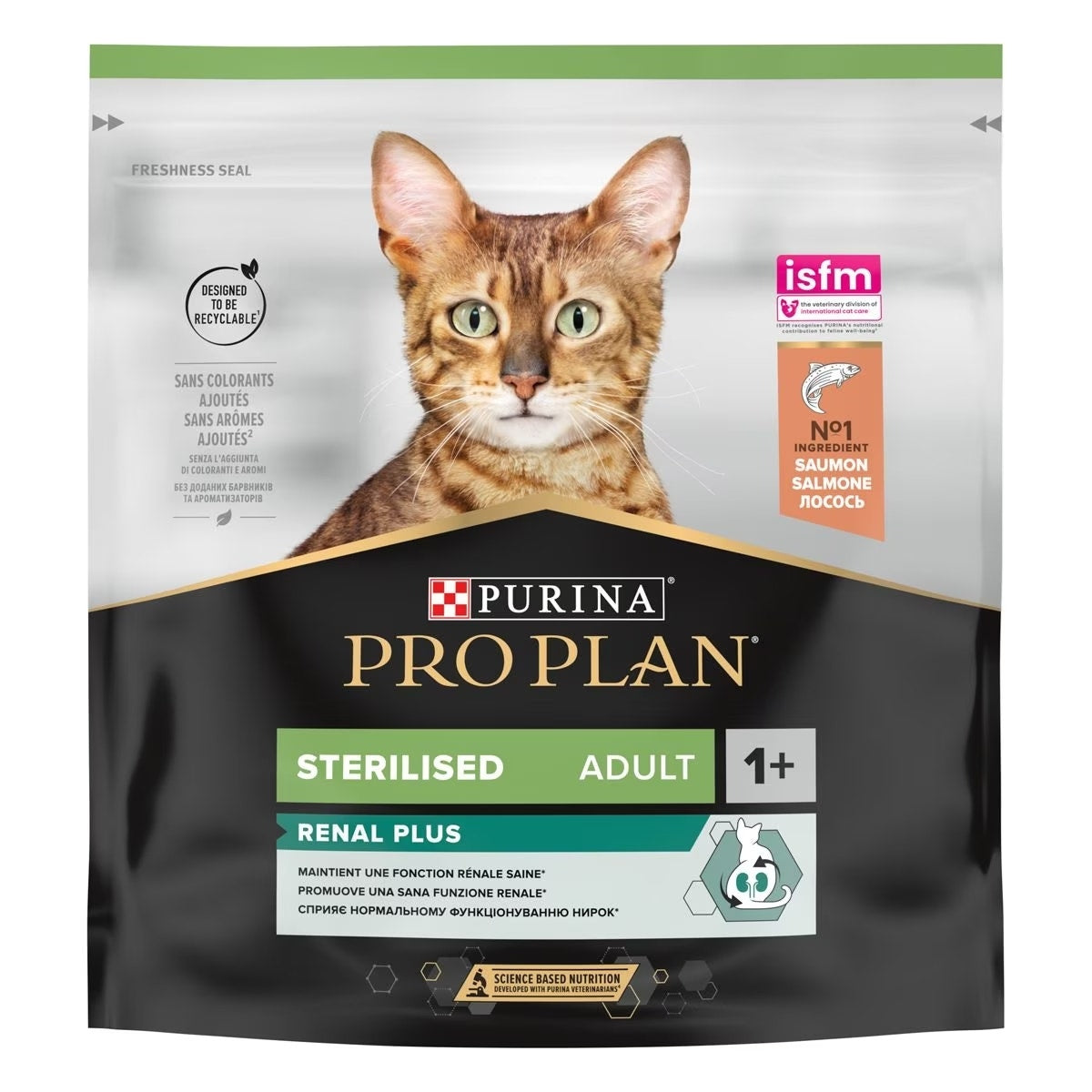 Purina Pro Plan Sterilised Adult 1+ Renal Plus Cibo Secco Con Salmone Gatti Adulti Bustina 400g