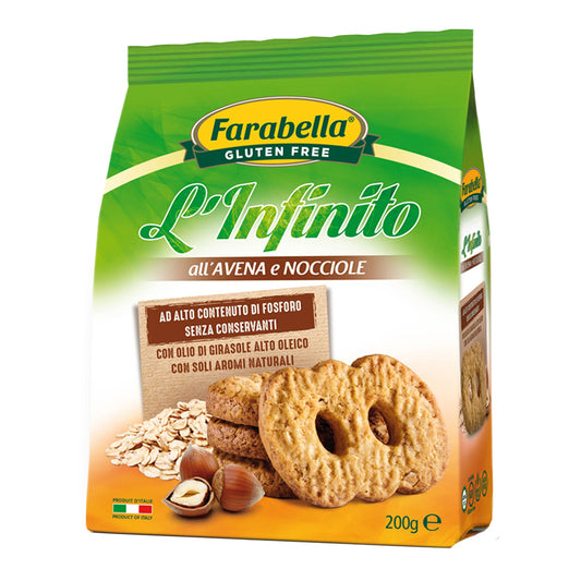 FARABELLA Biscotti L'Infinito Avena Nocciole 200g