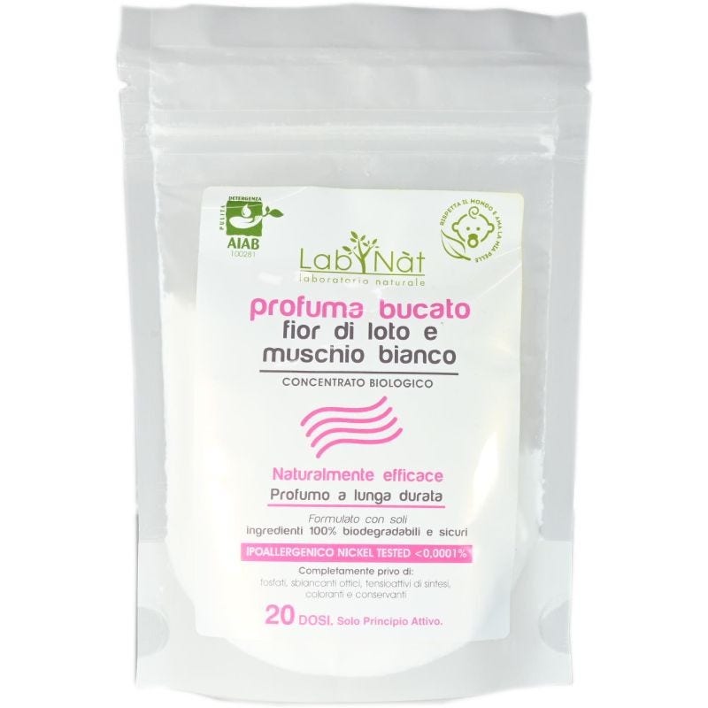 Lab Natù Profuma Bucato Loto/Muschio 20 Dosi