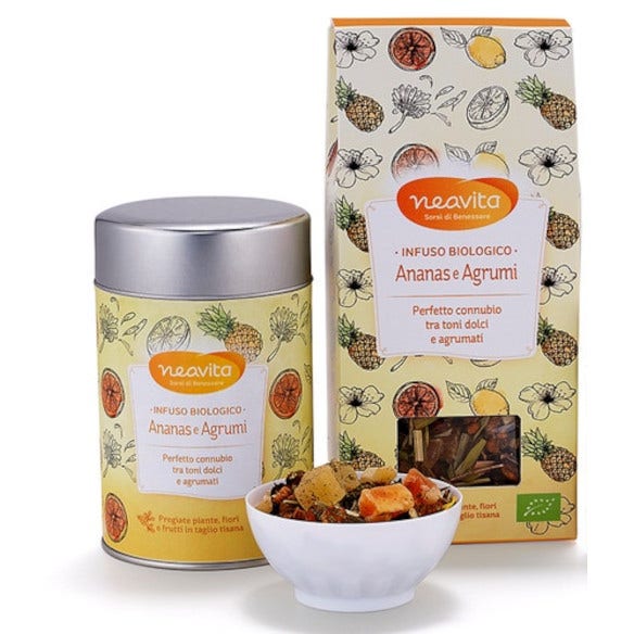 Neavita Ricarica Infuso Ananas/Agrumi Bio 100g