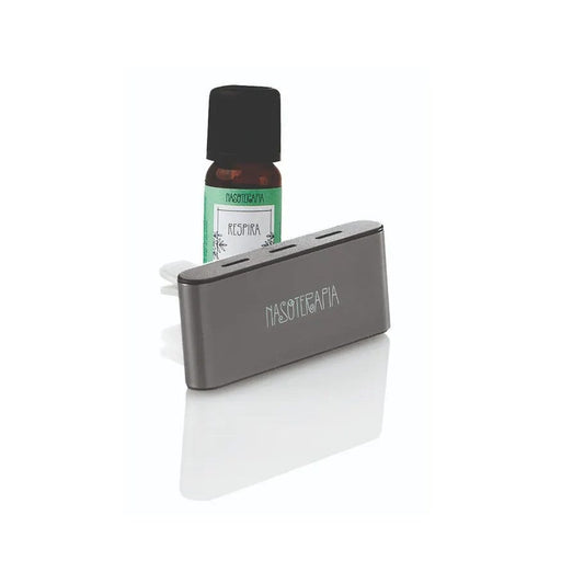 Nasoterapia Diffusore Auto Grigio + Sinergia Respira 5ml