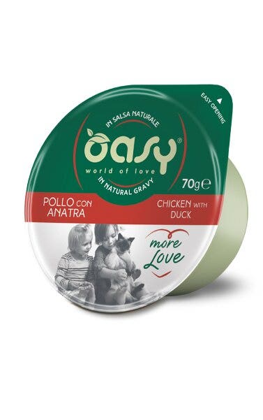 Oasy More Love Gatto Pollo con Anatra 70g