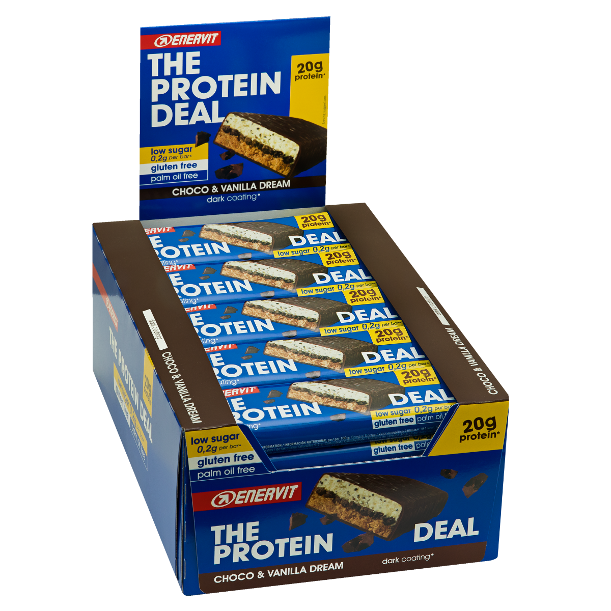 Enervit The Protein Deal Protein Bar Choco Vanilla 25 Barrette Da 55g