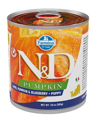Farmina Natural & Delicious Pumpkin Puppy Con Agnello Zucca E Mirtillo Per Cani Cuccioli 285g