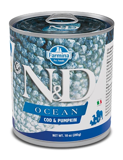 Farmina Natural & Delicious Ocean Con Merluzzo E Zucca Per Cani Adulti 285g