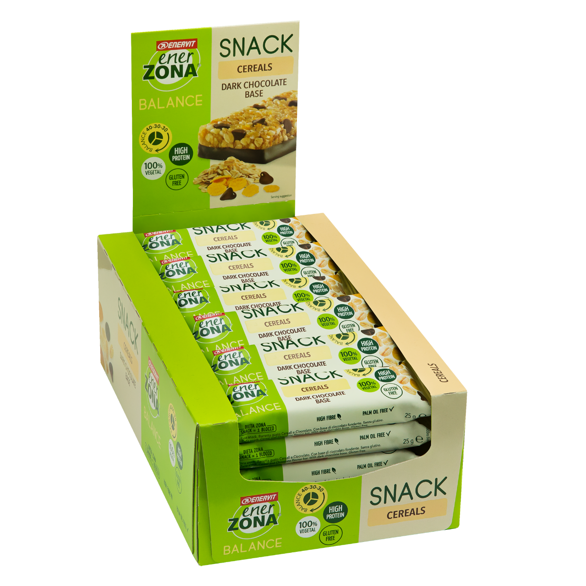 Enerzona Snack Cereals Choco 30 Barrette Da 25g