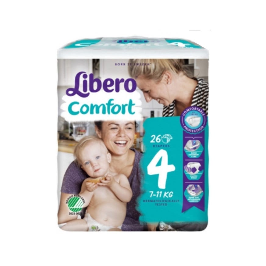 LIBERO COMFORT Pannolino Mutandina 4 Maxi 7-14Kg 26pz