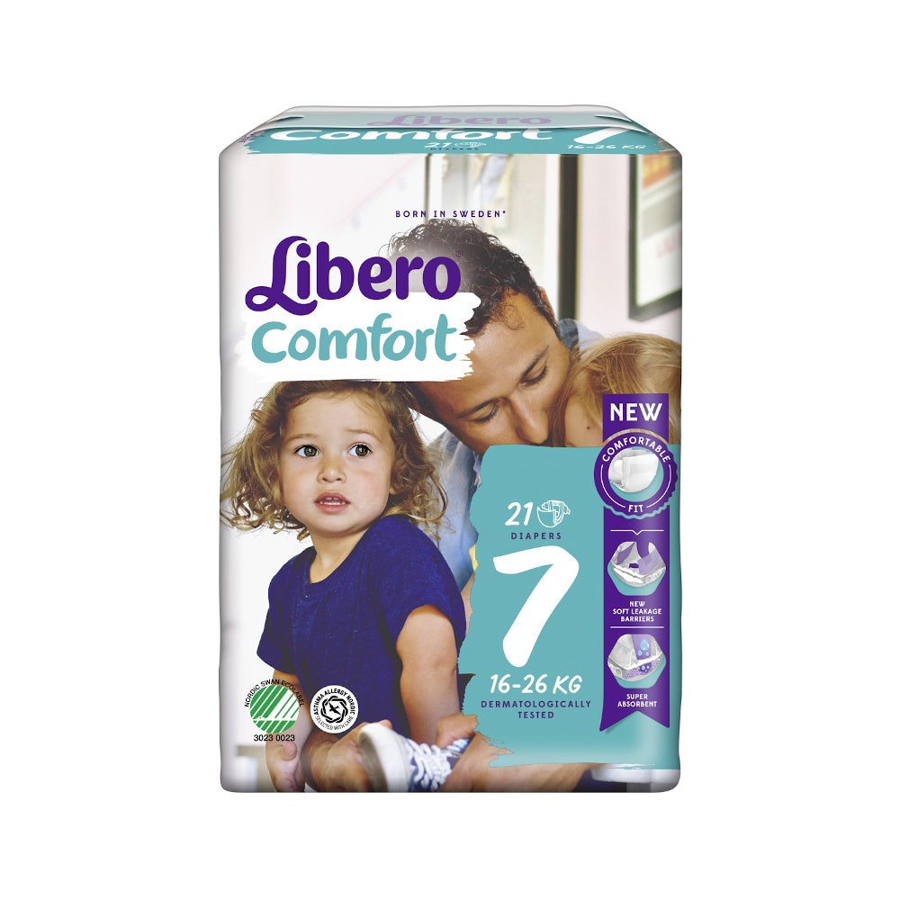 LIBERO COMFORT FIT Pannolino Mutandina 7 XL+ 16-26Kg 21pz
