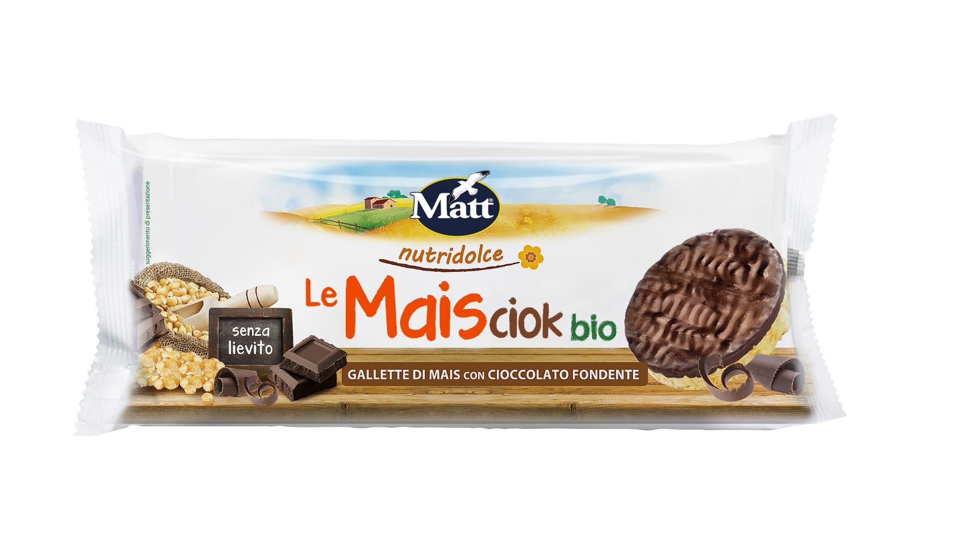 Matt Le Maisciock Gallette Mais Con Cioccolato Fondente 95g