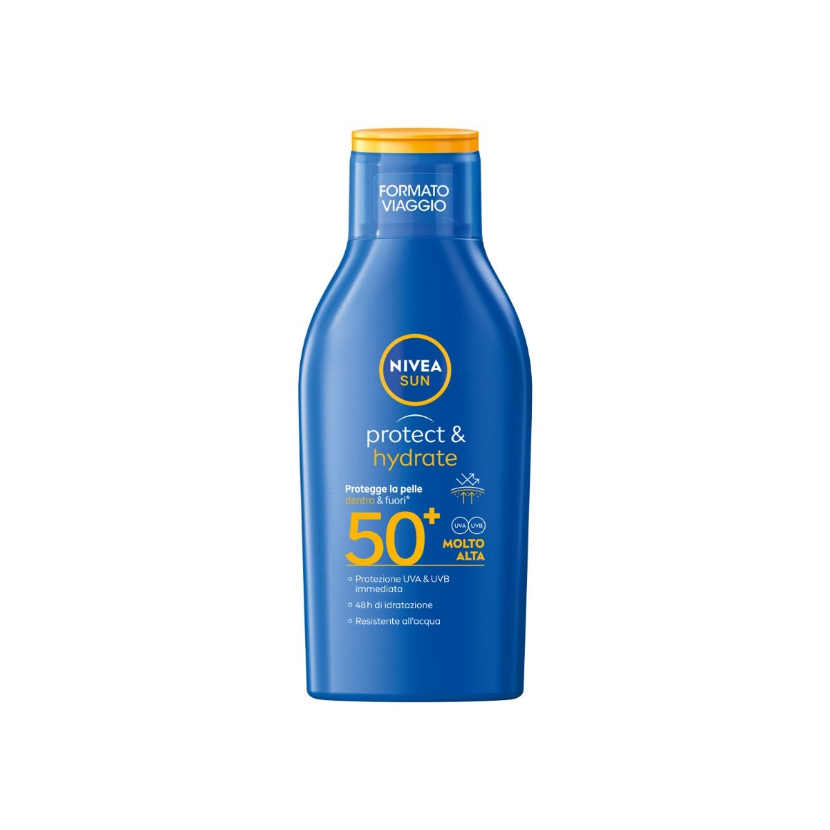 Nivea Sun Latte Solare Protect & Hydrate SPF 50+ Formato Viaggio 100ml