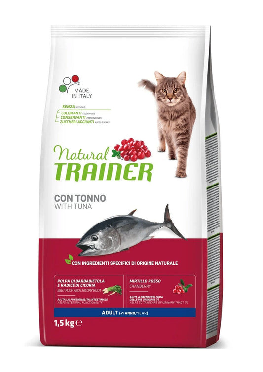 Natural Trainer Crocchette Al Tonno Per Gatti Adulti Sacco 1,5 Kg