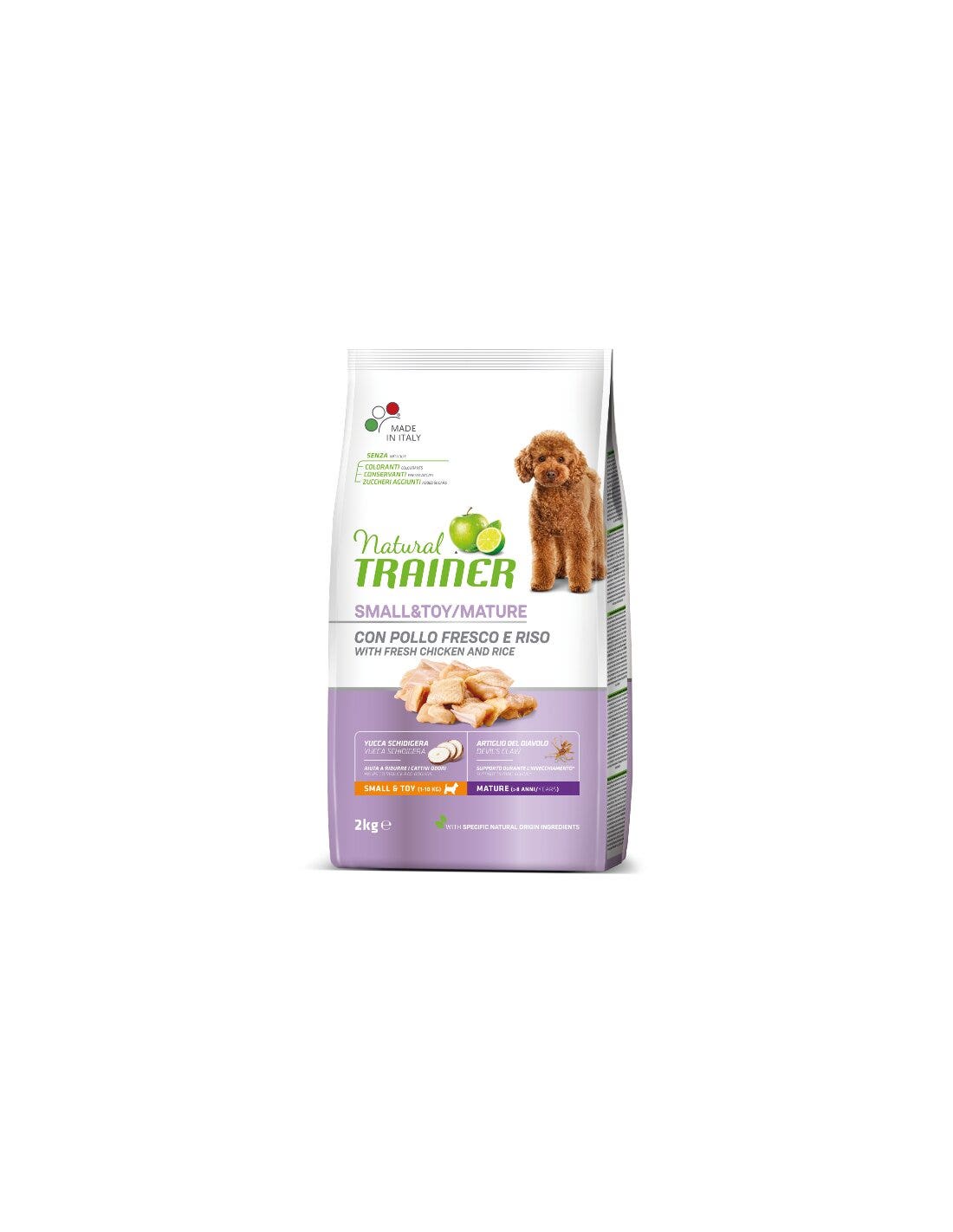 Natural Trainer Crocchette Pollo Cane Senior Small & Toy 2Kg