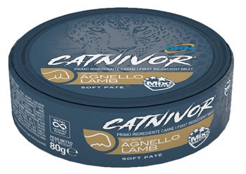 Drn Catnivor Cibo Umido Con Agnello Gatti Adulti Barattolo 80g