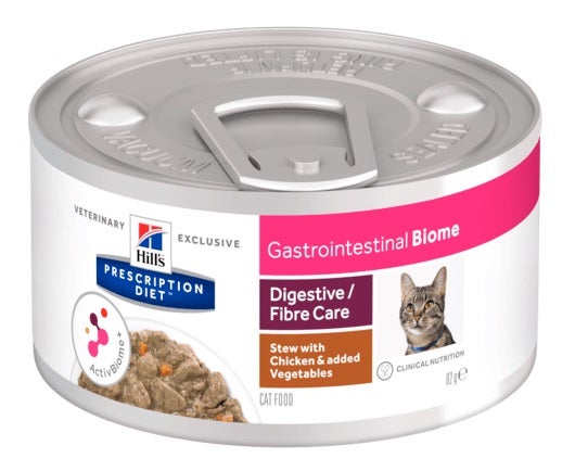 Hill's Prescription Diet Gastrointestinal Biome Spezzatino Pollo E Verdure Gatti Lattina 82g