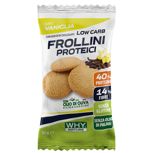 Why Nature Frollini Proteici Vaniglia Gocce Cioccolato 30g