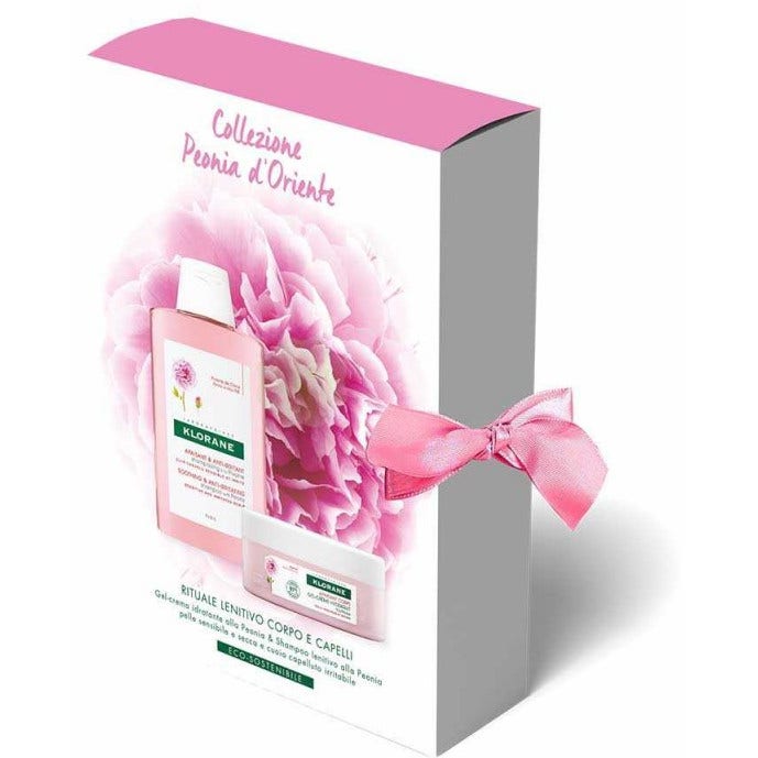 Klorane Cofanetto Peonia D'Oriente Gel Crema Idratante 200ml + Shampoo Peonia 200ml