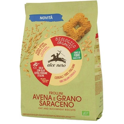 Alce Nero Frollino Avena/Grano Saraceno Bio 250g