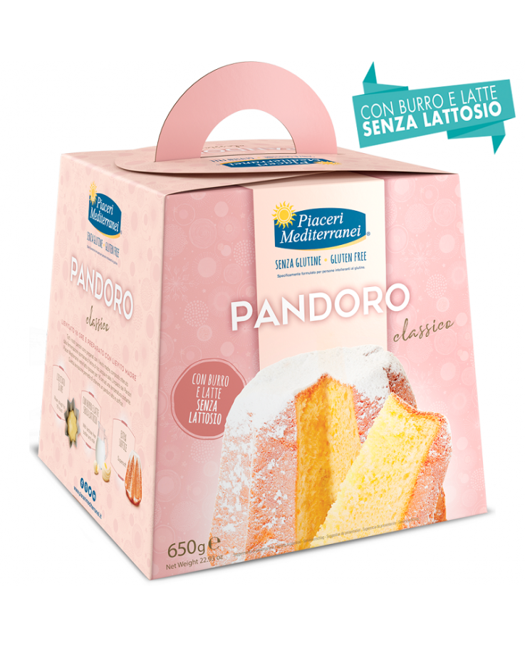 PIACERI MEDITERRANEI PANDORO 650 GRAMMI